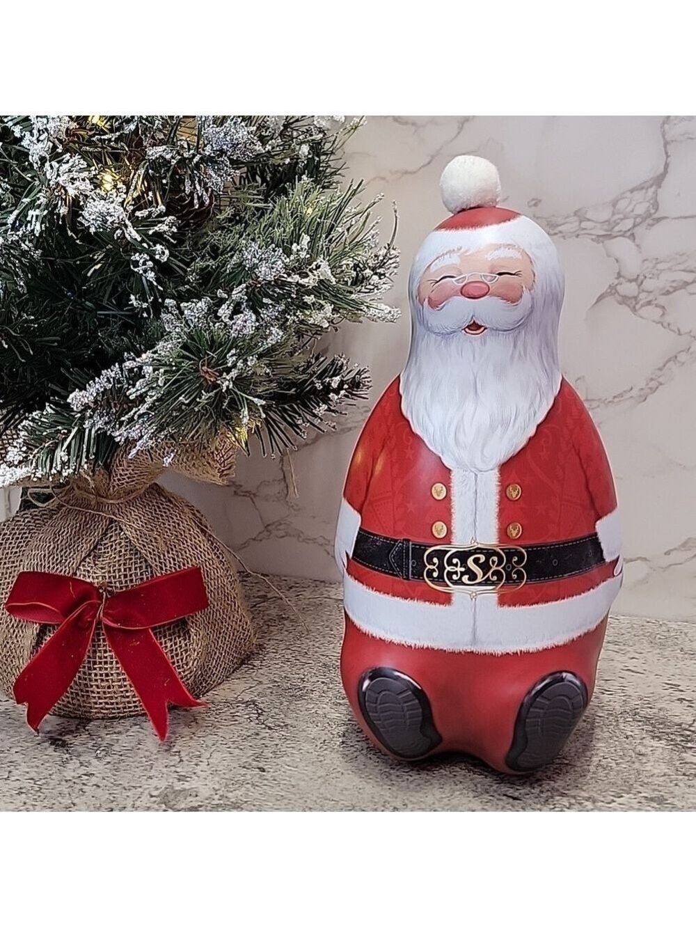 Vintage Santa Claus Tin